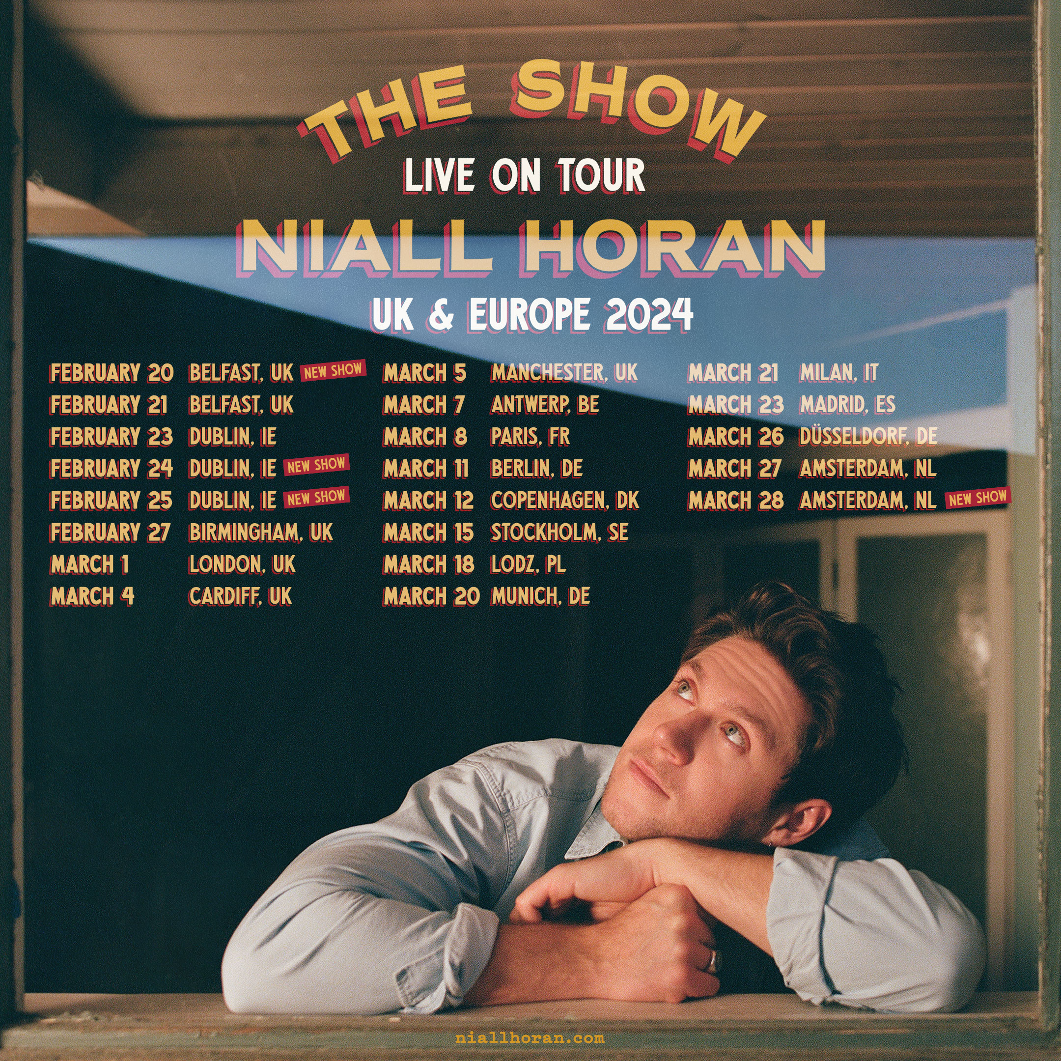 VIP Nation Europe Niall Horan The Show Live on Tour 2024